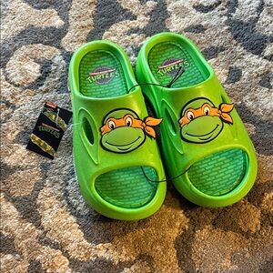 Nickelodeon Green Ninja Turtles Slide Sandals
